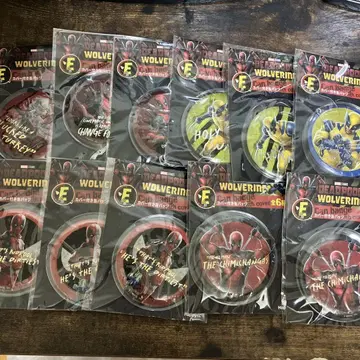 (덤 포함) 데드풀 울버린 캔뱃지 Happy 복권