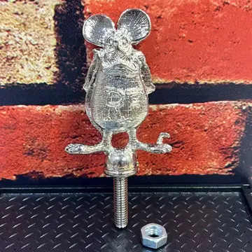 랫핑크 메탈 보닛 마스코트 메탈 피규어