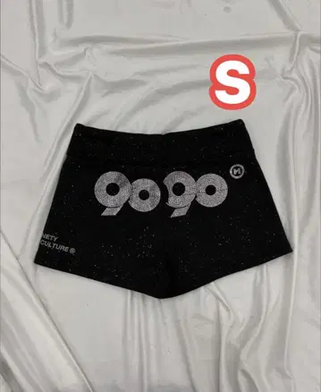 90 Logo Glitter Micro Shorts S