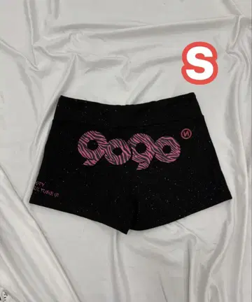 90 로고 글리터 마이크로 쇼츠 S