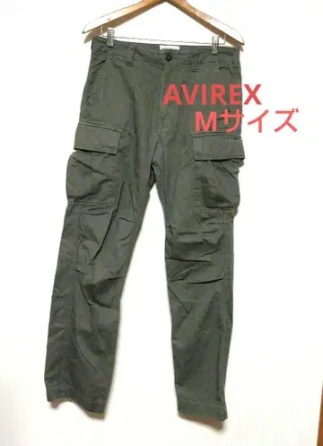 AVIREX 스테디셀러 남성용 카고 올리브 카키색 M 사이즈