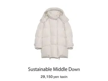 Sustainable Middle Down 다운 자켓
