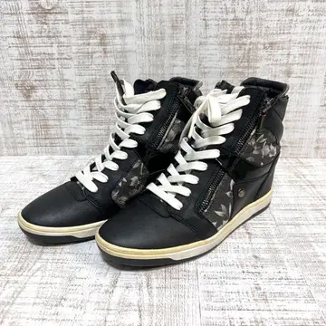 EMPORIO ARMANI EA7 하이컷 스니커즈 24cm 레어