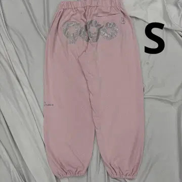9090 90 Logo Glitter Sweat Pants pink