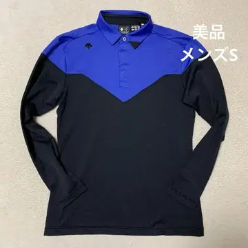 새상품급 데상트 골프 투톤 얇은 소재 스트레치 셔츠 긴팔 사이즈 S