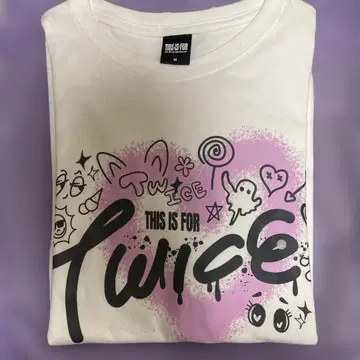 TWICE THIS IS FOR 티셔츠 화이트 M 사이즈