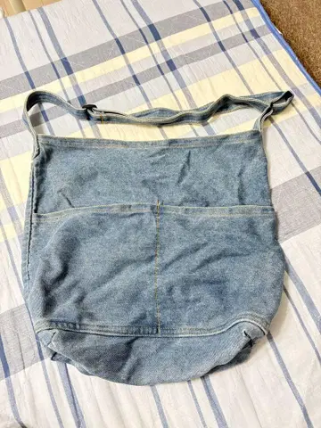 데님 숄더백