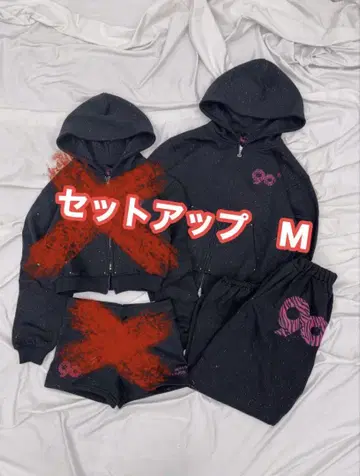 9090girl Glitter 셋업 Zip Hoodie Pants