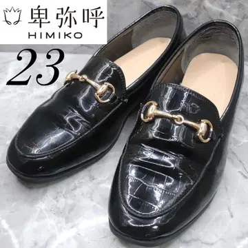 [새상품급] HIMIKO RAIN 레인슈즈 에나멜 비트 로퍼 23