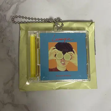 마카로니 연필 cd풍 키링 레몬파이