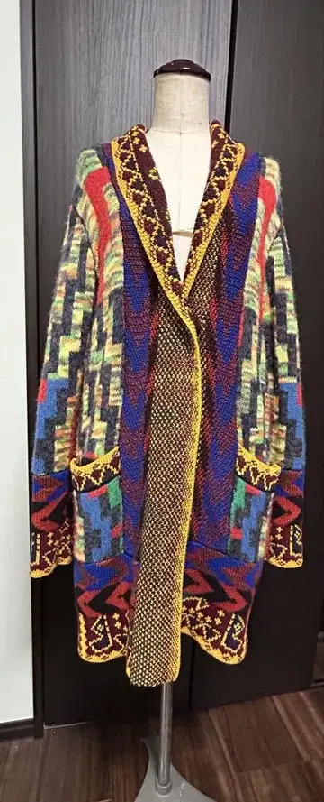 Desigual 컬러풀 롱 가디건