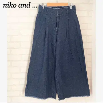 [ 새상품급 ] niko and - 니코앤드 호츠호츠 와이드 팬츠 데님