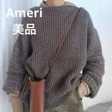 새상품급 Ameri SWEAT FUSION KNIT 니트 맨투맨 완판템
