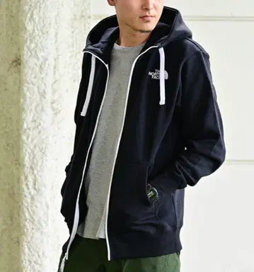 THE NORTH FACE 리어뷰 풀 지퍼 후디