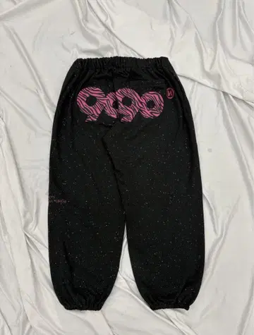 9090 girl Logo Glitter Sweat Pants