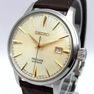SEIKO PRESARGE 자동 와인딩 김렛 칵테일 손목시계 데이트