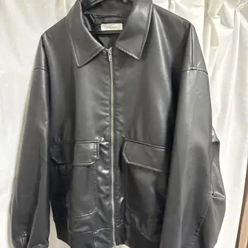 MONO-MART 블랙 가죽 자켓 L 사이즈