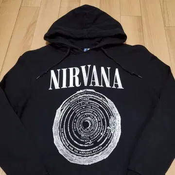 H&M x NIRVANA 쭈리 프린트 풀오버 후드티 후드티