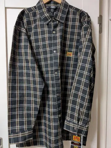 FB COUNTY 긴팔 셔츠 체크 셔츠 2XL