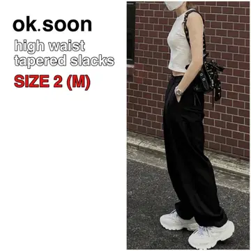 완판템 ok.soon 하이 웨이스트 테이퍼드 슬랙스 2