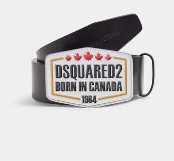 디스퀘어드 DSQUARED2 로고 버클 가죽 벨트