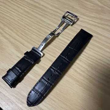 SEIKO 블랙 가죽 벨트 RS05C20 20mm
