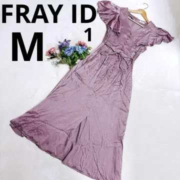 FRAYID 프레이 아이디 프릴 슬리브 새틴 턱 원피스 플레어 M