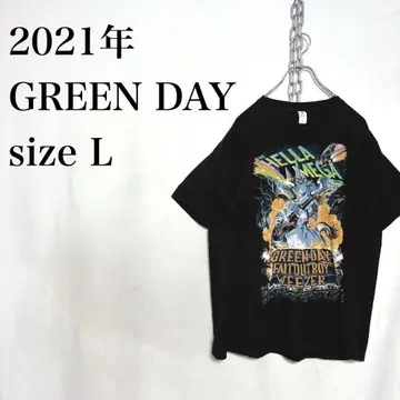 GREEN DAY 그린 데이 2021 Tour T셔츠 L 구제 의류