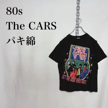 80s The CARS 카즈 파키면 티셔츠 구제 의류 M