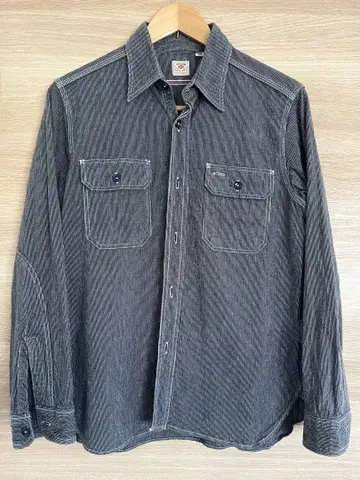 슈가케인 진 코드 스트라이프 워크 셔츠