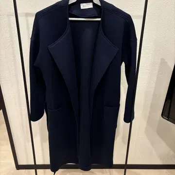 BARNEYS NEW YORK 네이비 롱 코트