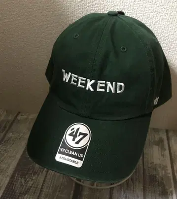 47 WEEKEND 그린 캡 모자
