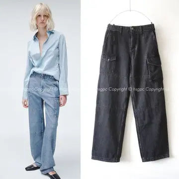 rag&bone 와이드 레그 데님 청바지 오버 사이즈 러그&본