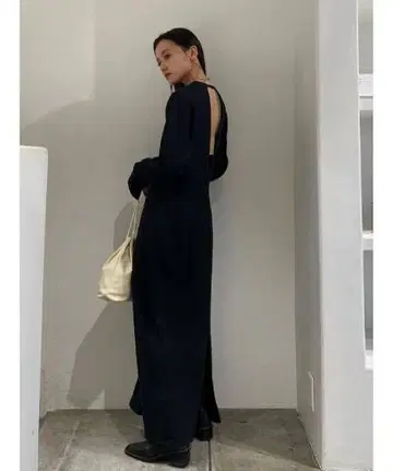 [ TODAYFUL ] 백 오픈 린넨 드레스 롱 원피스 린넨 블랙