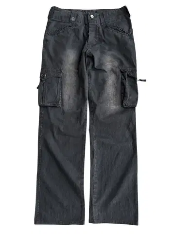 faded straight cargo pants
