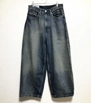 [ 새상품급 ] H&M 슈퍼 배기 데님 데님 블루 W28 / L30