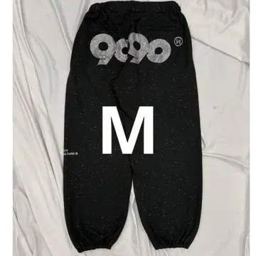 9090girl 90 로고 글리터 스웻 팬츠 M