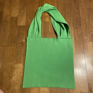 PERVERZE 퍼버즈 Cotton Rib Line bag Green