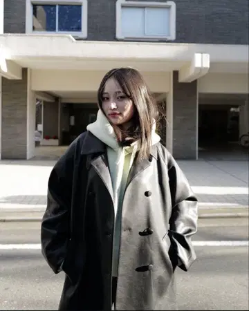 미사용 새상품 MYNE 브라운 가죽 자켓