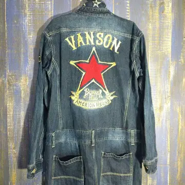 새상품급 단종 모델 VANSON 데님 올인원 원스타 XL