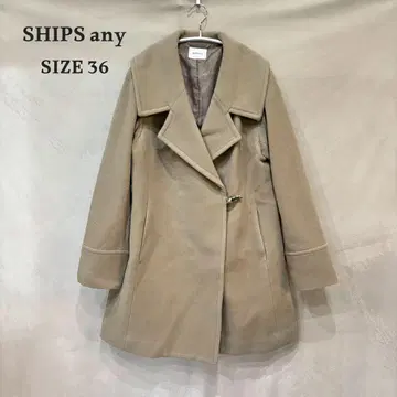 SHIPS any 쉽스에니 울 라펠 코트 베이지 36