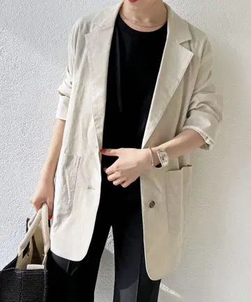 spick&span 레이온 린넨 자켓 베이지 38