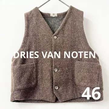 80'90'DRIES VAN NOTEN 드리스반노튼 울 베스트 구 로고