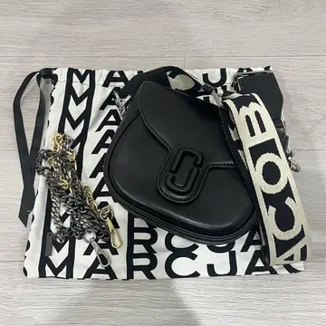Marc Jacobs 안장백 L 블랙 숄더백 체인 포함