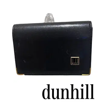 dunhill 블랙 가죽 명함지갑