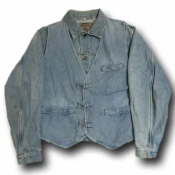 80s -90s ARMANI JEANS 데크 후크 데님 베스트 아르마니