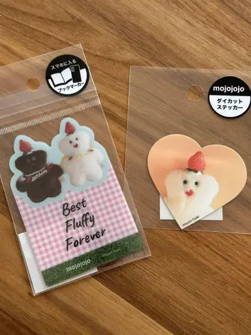 mojojojo 곰 피크닉 북마커 스티커