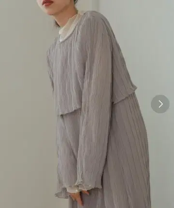 Bab 긴팔 원피스 라이트 그레이 / M