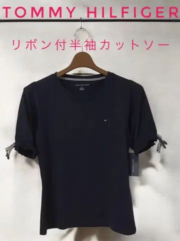 새상품 Tommy Hilfiger 타미힐피거 리본 반팔 티셔츠