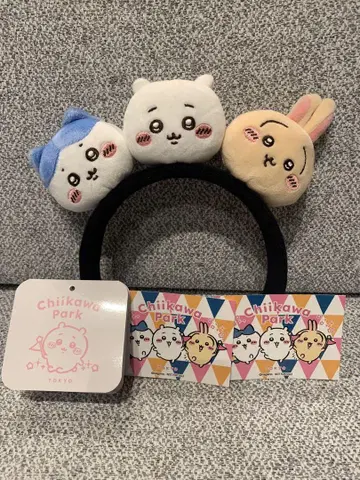 치이카와 파크 머리띠 치이카와 하치와레 토끼 스티커 2장
